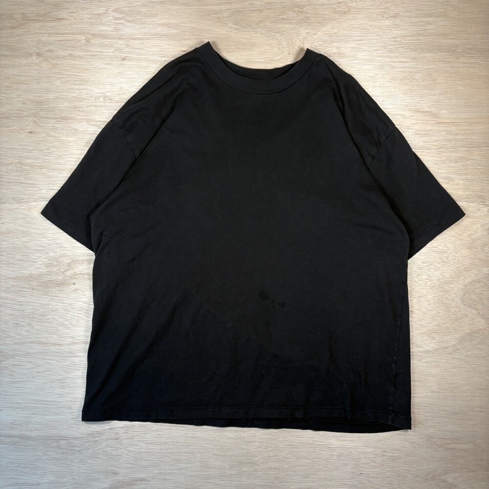 No Boundaries Men's LARGE Oversize Cotton Tee BLACK T-Shirt pre-owned